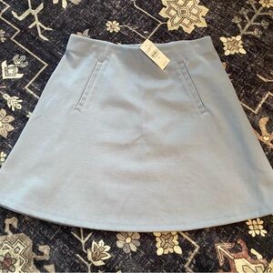 NWT Loft Baby Blue Soft Suede Mini Skirt